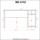 Mesa Gamer ME4152 Preto/Vermelho