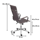 CADEIRA ESTELA ALTA CORINO CAFÉ B. RODIZIO