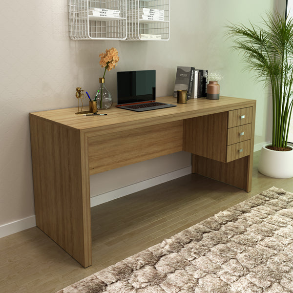Mesa para Escritório ME4113 Amêndoa