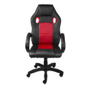 CADEIRA GAMER ALEXANDRIA PRETA E VERMELHA BASE RODÍZIO