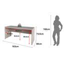 Mesa para Escritório 163cm ME4109 Carvalho