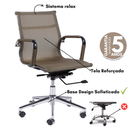 CADEIRA TELMA GIR BAIXA TELA COBRE