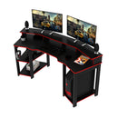 Mesa Gamer Cockpit ME4167 Preto/Vermelho