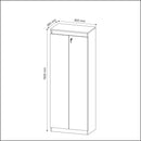 Armário Alto com 2 Portas para Escritório ME4151 Nogal