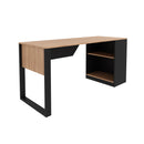 Mesa para escritório Me4182 Amêndoa/Preto