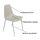 CADEIRA ANA PP FENDI ESTRUTURA EM ACO PINTADO