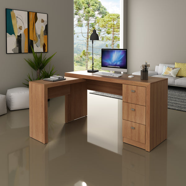 Mesa para Escritório ME4101 Amêndoa