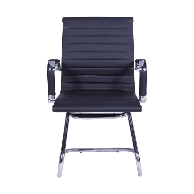 CADEIRA EAMES CORINO PRETO BASE FIXA