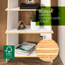Estante Jade MDP Branco FF Liso Eco Friendly