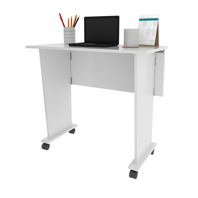 Mesa para Escritório com Rodizio ME4117 Branco