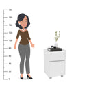 GAVETEIRO LIBERDADE MDP BRANCO UV LISO BENFACIL