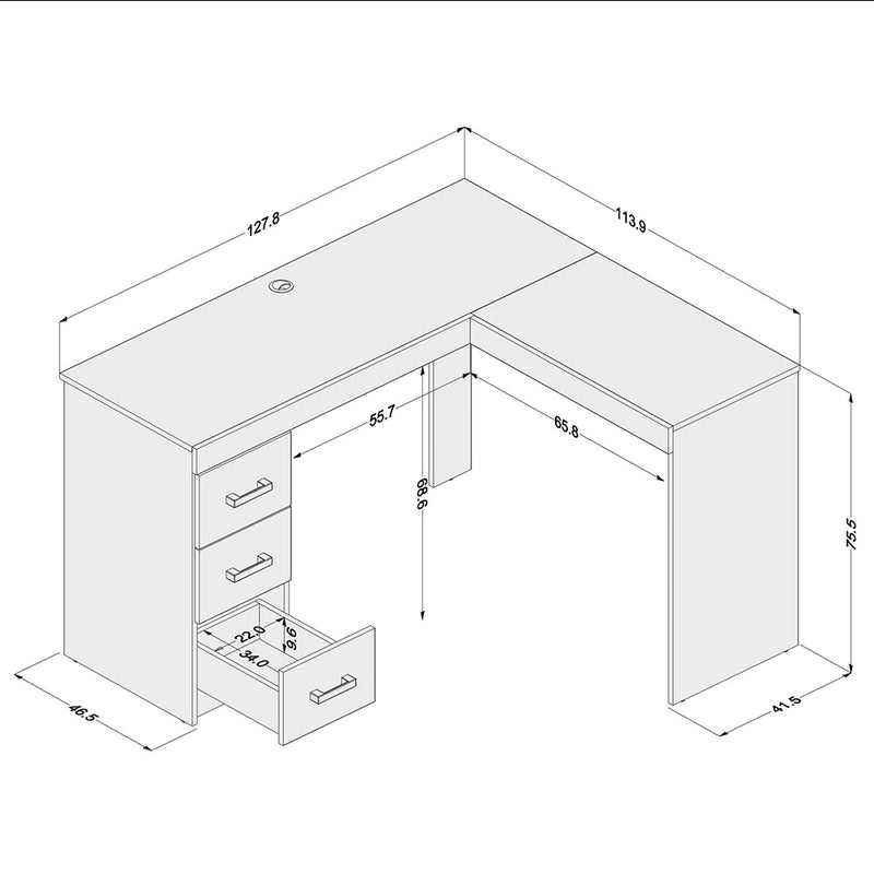 MESA FENIX 3G MDP CASTANHO UV TEX