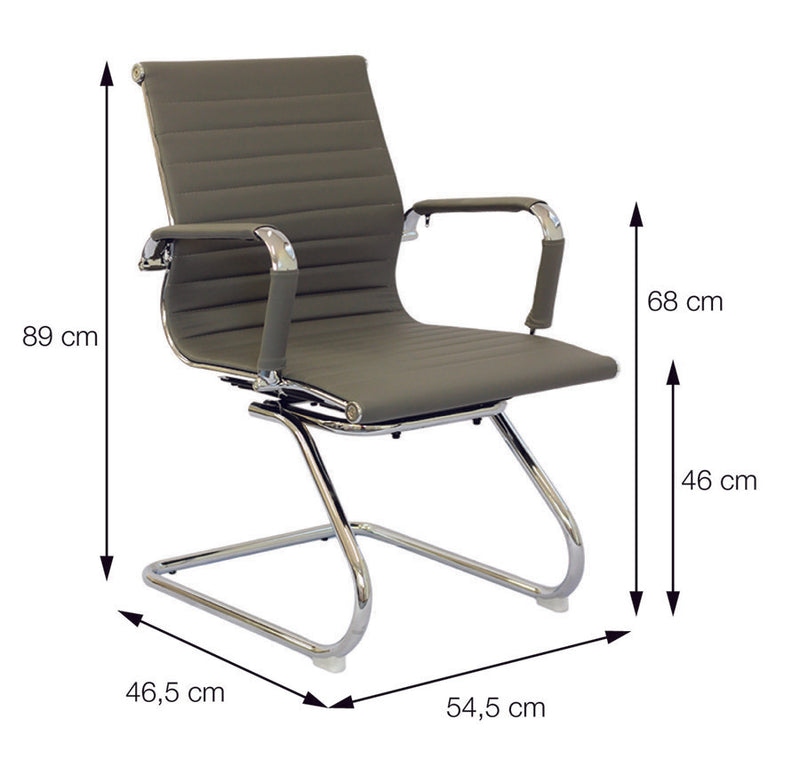 CADEIRA EAMES FIXA CORINO CARAMELO