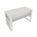 Mesa para Escritório com 2 gavetas ME4144 Branco
