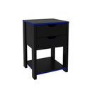 Gaveteiro Gamer ME4163 Preto/Azul