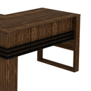 Mesa para Escritório Angular ME4145 Nogal/Preto