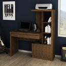 Escrivaninha Estante com 2 Portas e Gaveta ME4143 Nogal