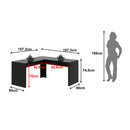 Mesa para Escritório Angular ME4116 Preto