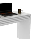 Escrivaninha em Ripado com Gaveta ME4173 Branco