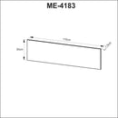 Painel Dividor de Mesa 110cm ME4183 Preto