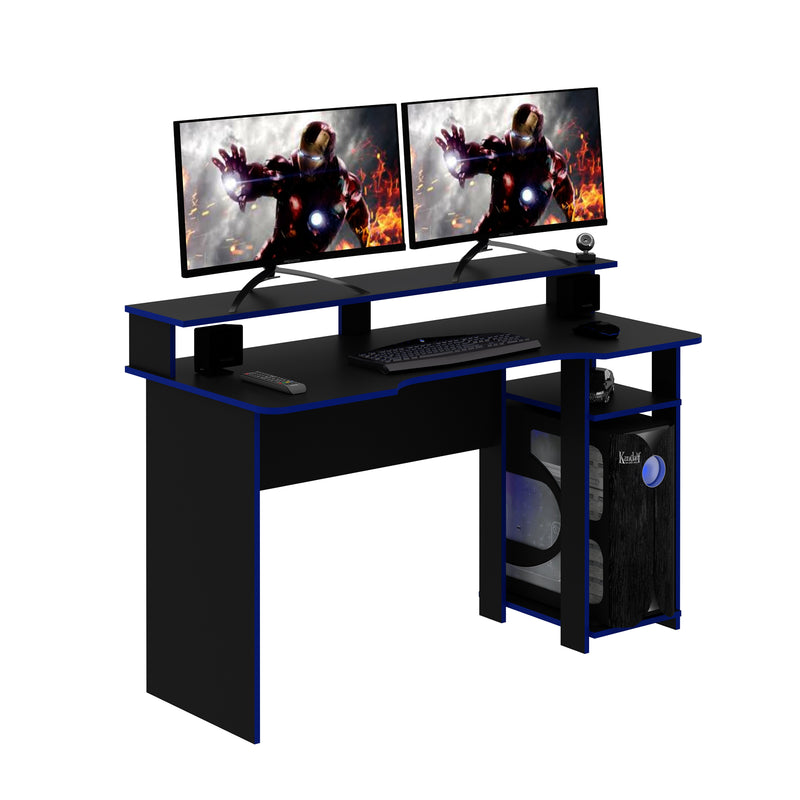 Mesa Gamer ME4153 Preto/Azul