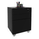 Gaveteiro Arquivo com Chave e Rodízio ME4148 Preto