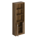 Armário Alto para Escritório com 2 Portas e 5 Prateleiras Nogal ME4110
