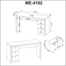 Mesa para Escritório ME4102 Branco