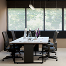 MESA PLATAFORMA ONIX INDIVIDUAL 1,20X1,20M - COR TANNAT - COM DIVISÓRIA