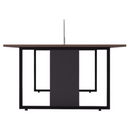 MESA PLATAFORMA ONIX INDIVIDUAL 1,20X1,20M - COR TANNAT - COM DIVISÓRIA