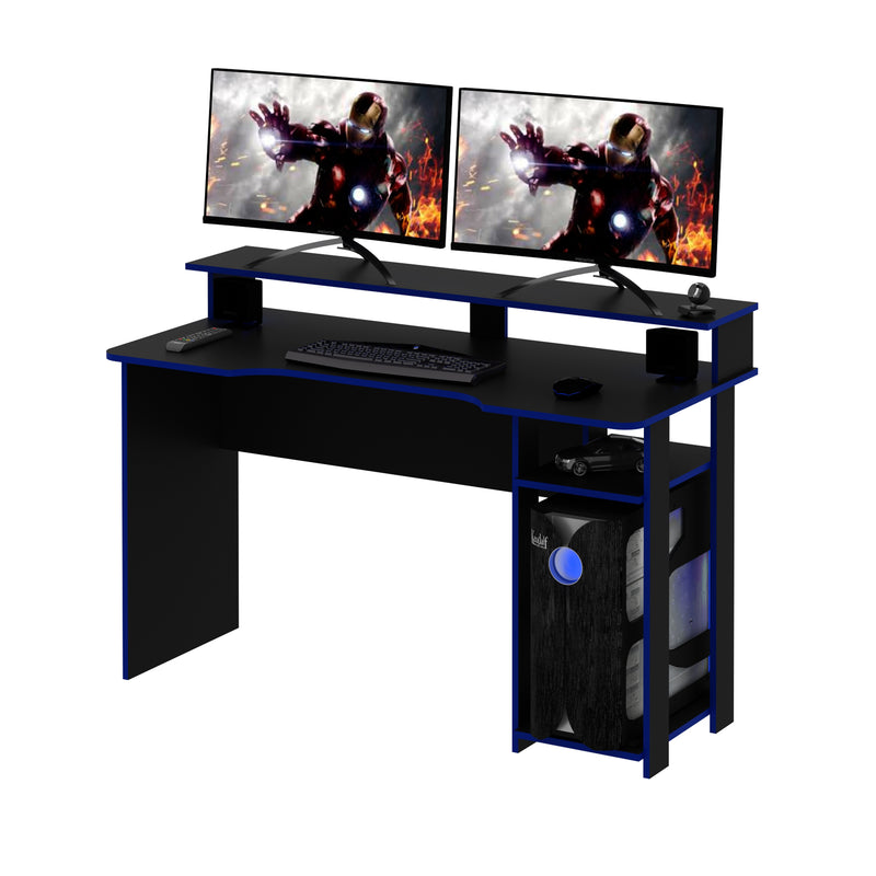 Mesa Gamer ME4153 Preto/Azul