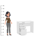 MESA CAMBOJA COM NICHO MDP BRANCO FF LISO