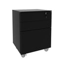 Gaveteiro Arquivo com Chave e Rodízio ME4148 Preto