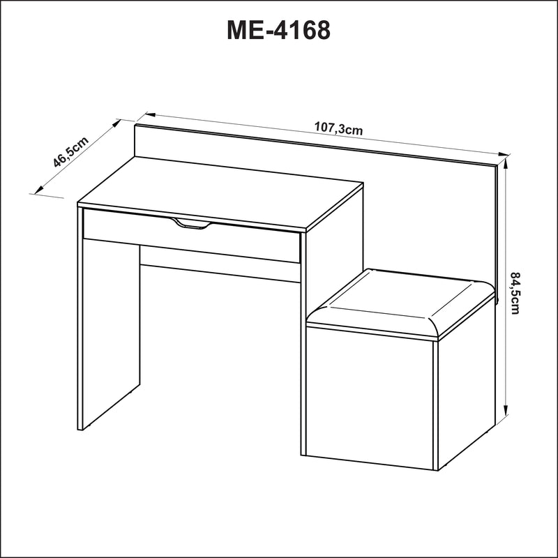 Mesa Puff ME4168 Nogal