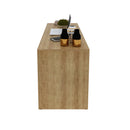 Mesa para Escritório 163cm ME4109 Amêndoa