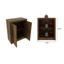 Balcão para Escritório com 2 Portas e 1 Prateleira ME4103 Nogal