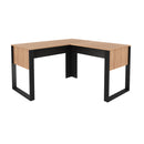 Mesa de canto para escritório Me4181 Amêndoa/Preto