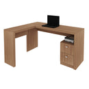 Mesa para Escritório com 2 gavetas ME4129 Amêndoa