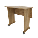 Mesa para Escritório com Rodizio ME4117 Amêndoa