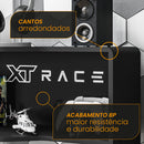 Estante Gamer e Escritório Force One MDP Preto BP XT Racer Logo Branco