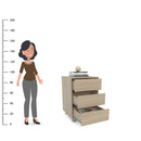 GAVETEIRO MAUA 3G 450MM MDP LEGNO SALINAS FF