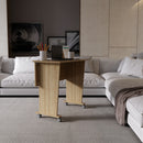 Mesa para Escritório com Rodizio ME4117 Amêndoa