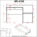 Mesa Puff ME4168 Amêndoa