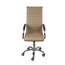 CADEIRA FLAVIA GIR ALTA EM PU CARAMELO