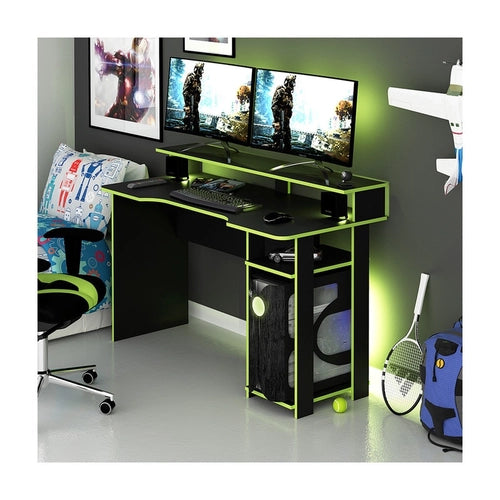 Mesa Gamer ME4152 Preto/Verde