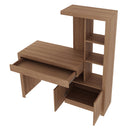 Escrivaninha Estante com 2 Portas e Gaveta ME4143 Amêndoa