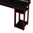 Mesa Gamer ME4153 Preto/Vermelho