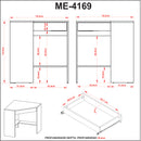 Mesa para Escritório de Canto ME4169 Nogal