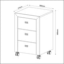 Gaveteiro com Rodízio ME4108 Branco