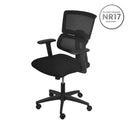 CADEIRA JULIANA GIR BAIXA TELA PRETA